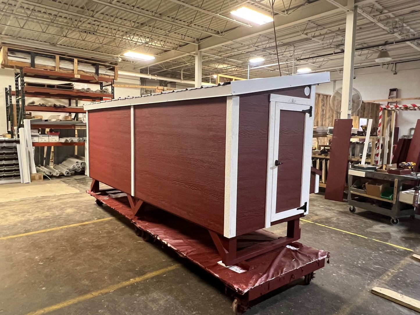 OverEZ Jumbo Chicken Coop suitable for up to 30 chickens, shown from the back view with spacious design and sturdy construction.
