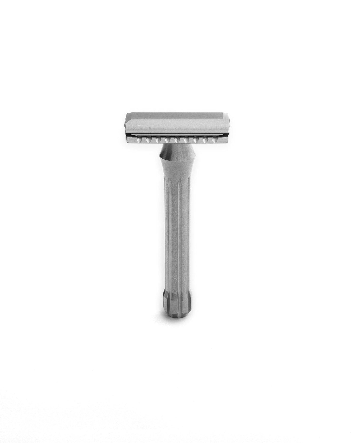 Blackland Razors Blackbird safety razor with a sleek black finish, featuring a textured handle and polished head for a close shave.