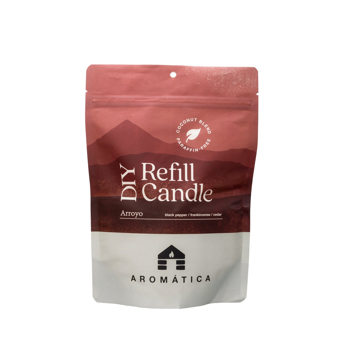 Bluecorn Candles Aromática scented candle refill kit with spicy musk aroma, including refill jars and wicks for candle recharging.
