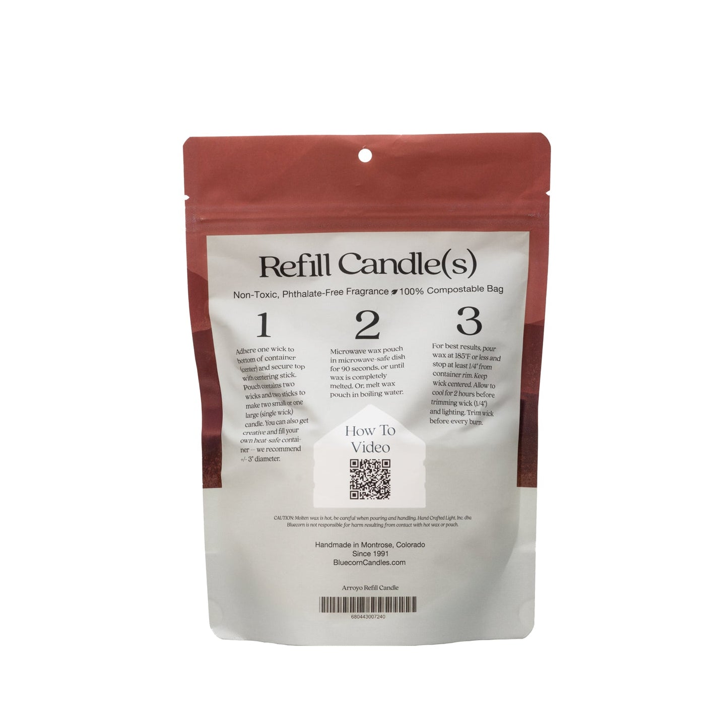 Bluecorn Candles Aromática scented candle refill kit with aromatic soy wax and wick for easy candle refilling.