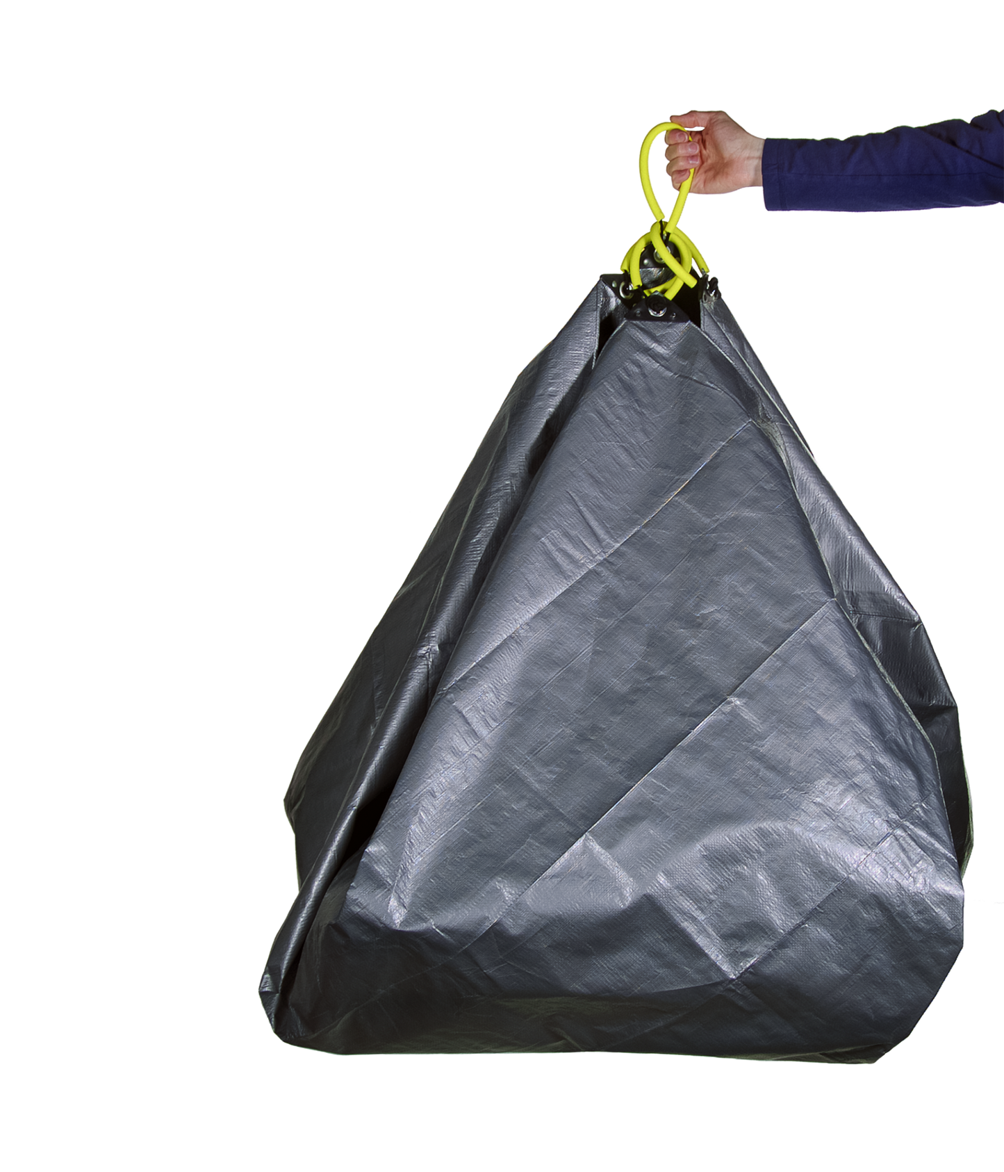 Allsop Home & Garden Clean-Up Canvas with handles, durable fabric for organizing and storing household cleaning tools.