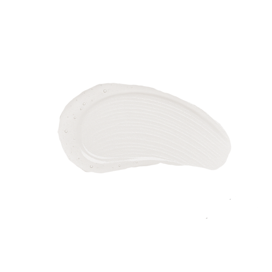 Clear brow and lash gel from Taylor Made Organics, showcasing its transparent, lightweight formula in a swatch for shaping and hold.