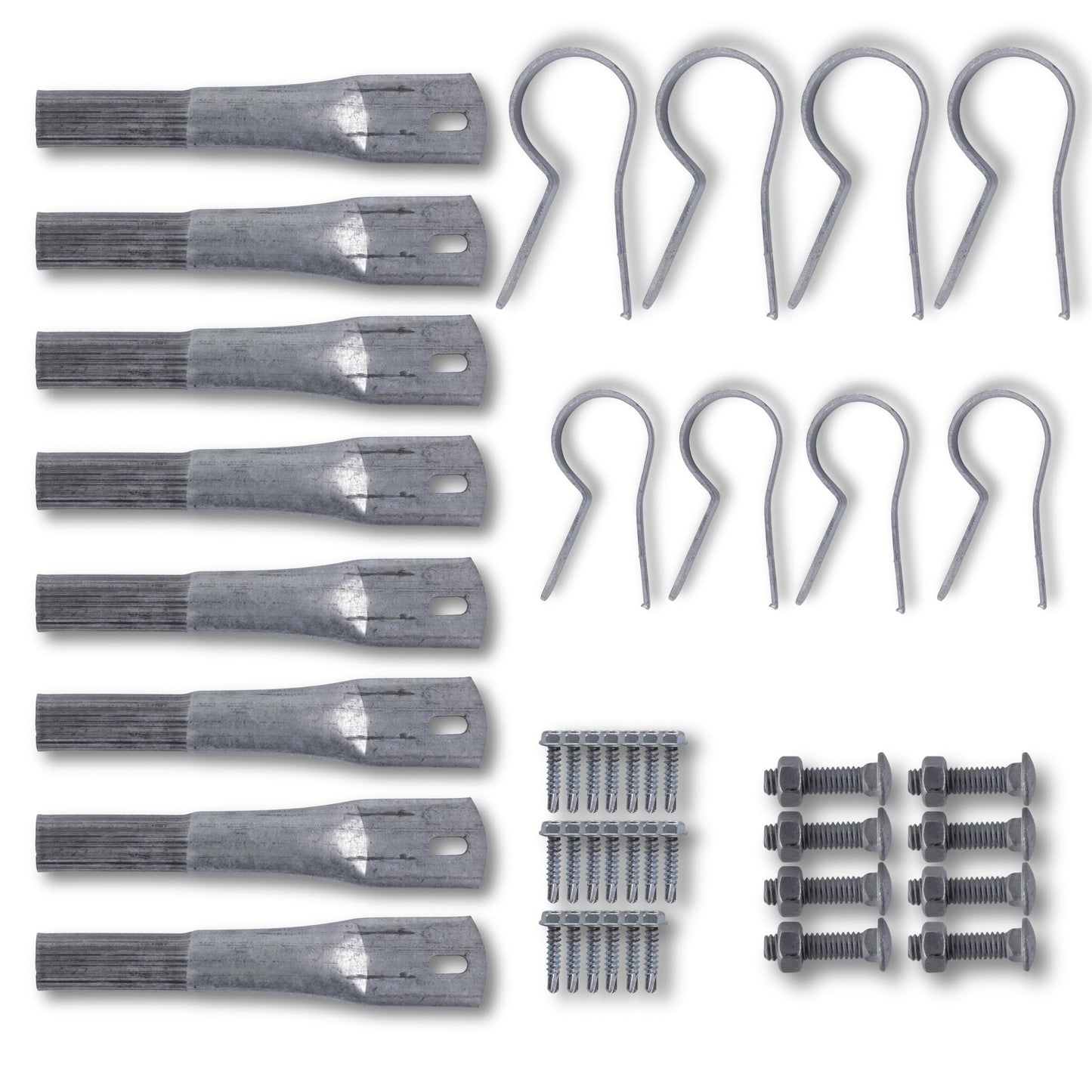 Bootstrap Farmer DIY greenhouse corner brace kit with metal brackets and screws for sturdy greenhouse frame assembly.