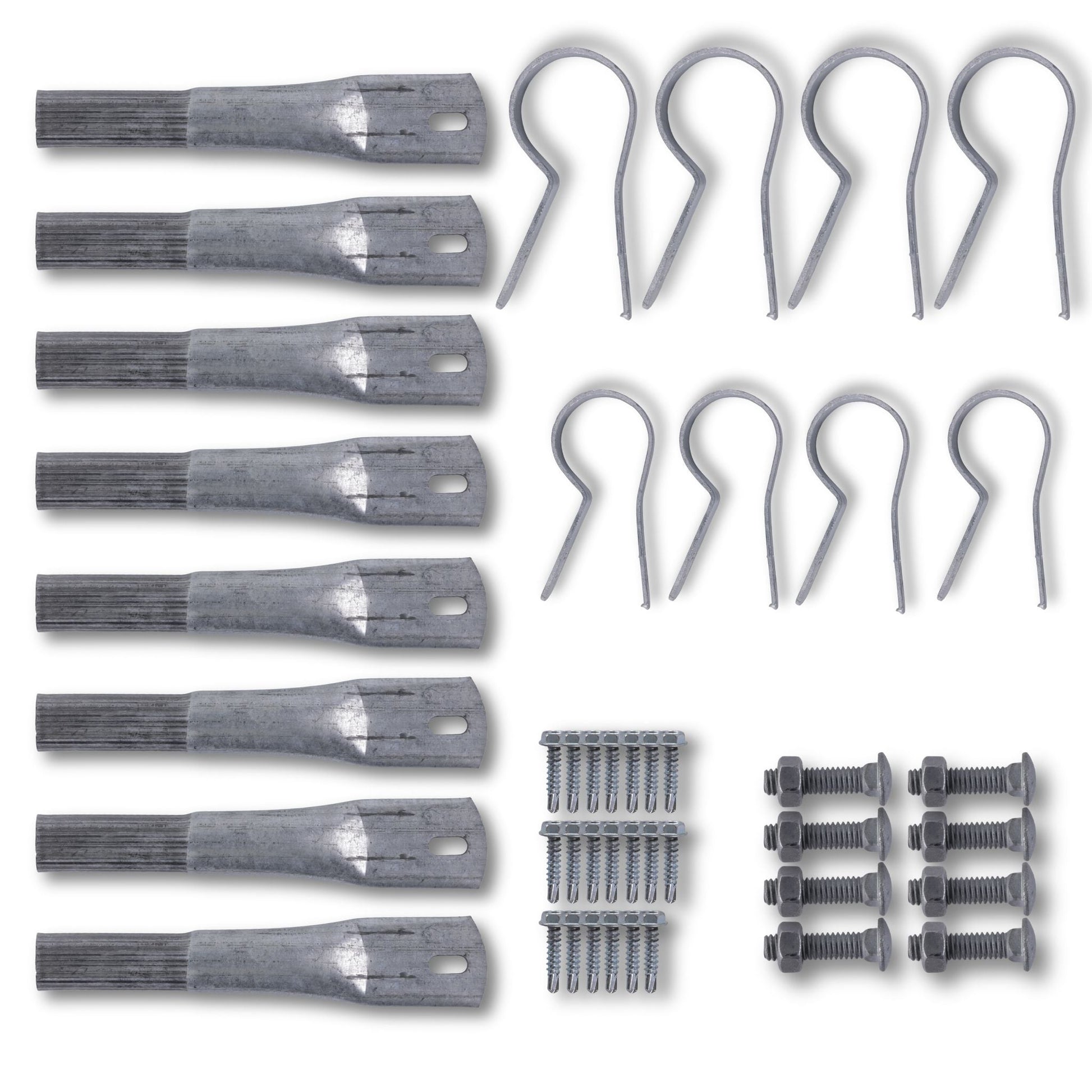 Bootstrap Farmer DIY greenhouse corner brace kit with metal brackets and screws for sturdy greenhouse frame assembly.