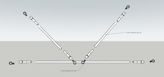 Bootstrap Farmer DIY greenhouse truss kit with wooden components and hardware for supporting plant growth and greenhouse structure.