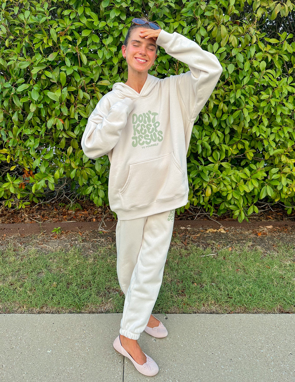 Unisex hoodie by Elevated Faith with "Don't Keep Jesus to Yourself" printed on the front, casual fit, in soft fabric.