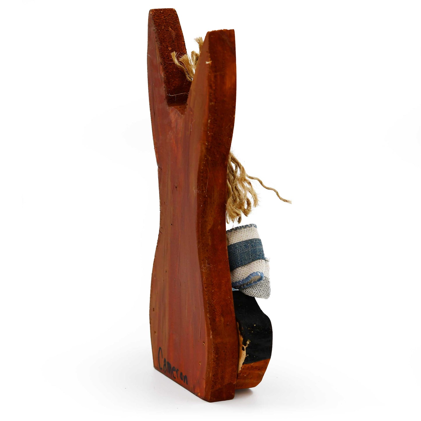 Wooden donkey farm animal decor from the Rustic Animal Decor Collection in the Wooden Farm Friends Bundle, ideal for home and garden.