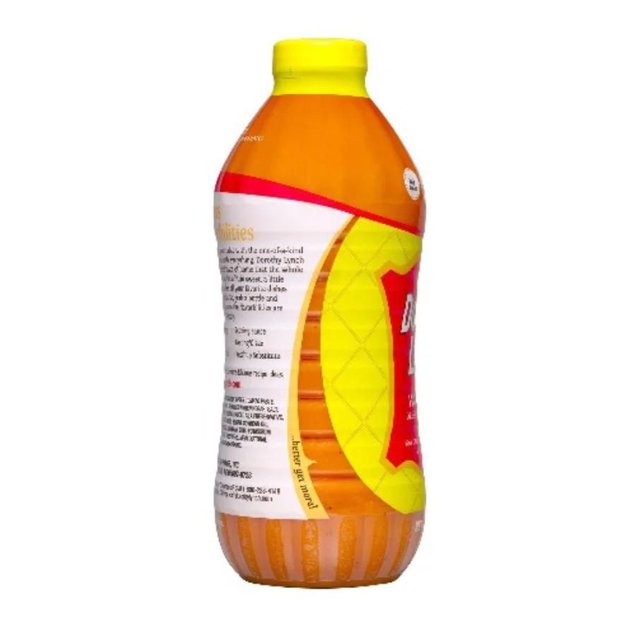 Homestyle Dorothy Lynch Salad Dressing in a 32 oz bottle, gluten-free, with creamy texture and classic flavor, displayed in a kitchen setting