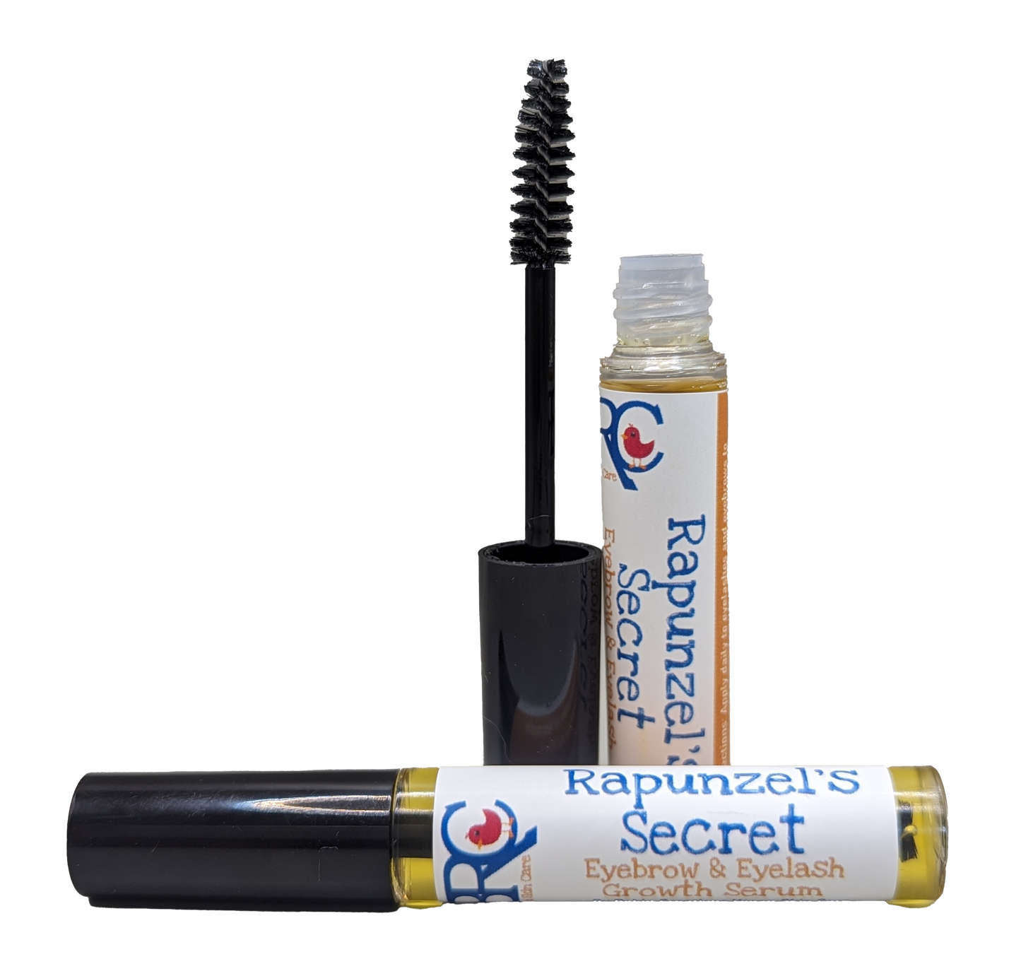 By Robin Creations eyelash and eyebrow growth serum bottle, eyebrow enhancer with natural ingredients for fuller lashes and brows.