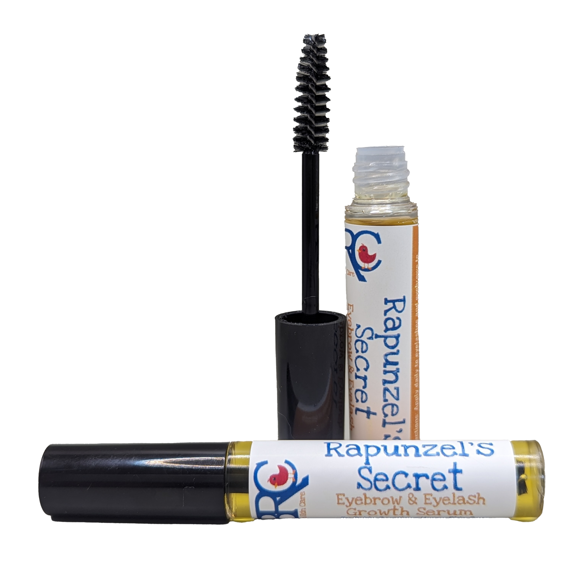 By Robin Creations eyelash and eyebrow growth serum bottle, eyebrow enhancer with natural ingredients for fuller lashes and brows.