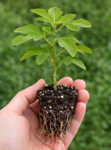 Fignomenal dwarf fig tree by The Farm On Central, showing healthy ficus carica plant with lush green leaves and compact growth.
