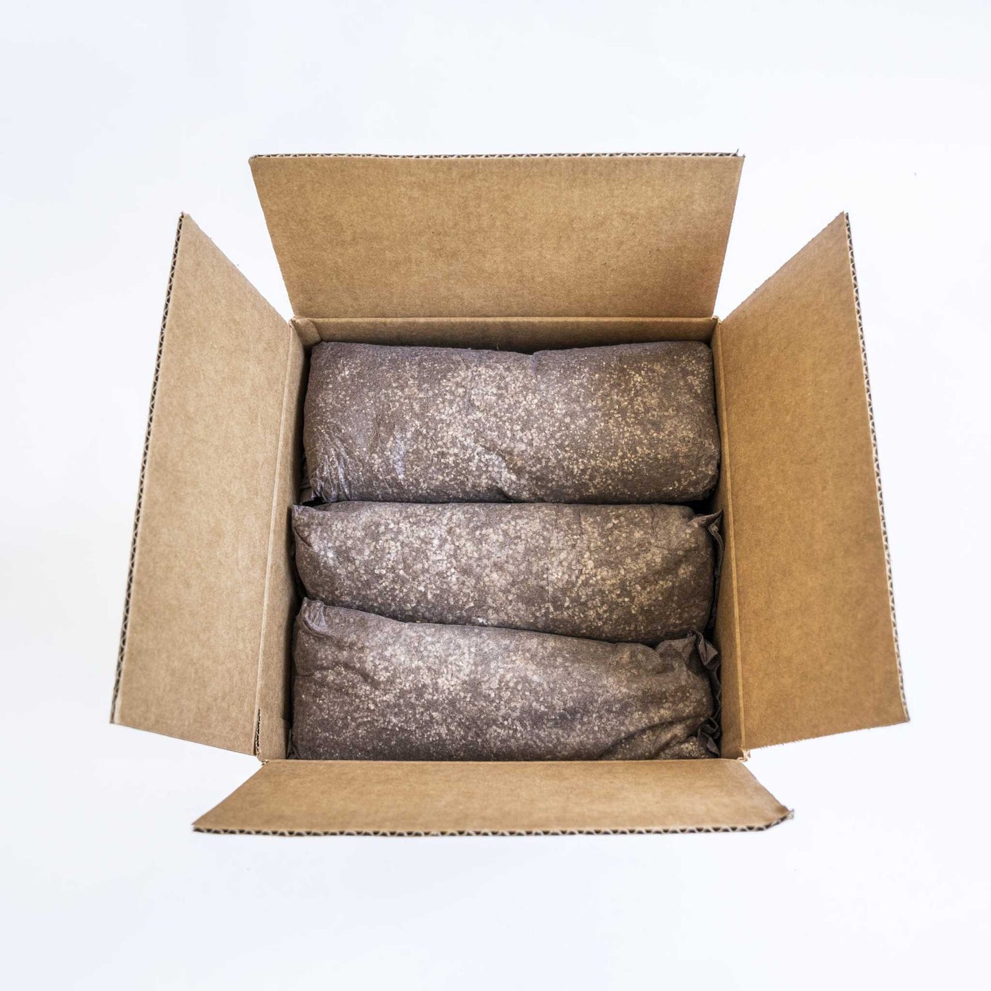 Filled Ellepot pouches for vertical gardens by Bootstrap Farmer, shown in a box ready for planting or display.