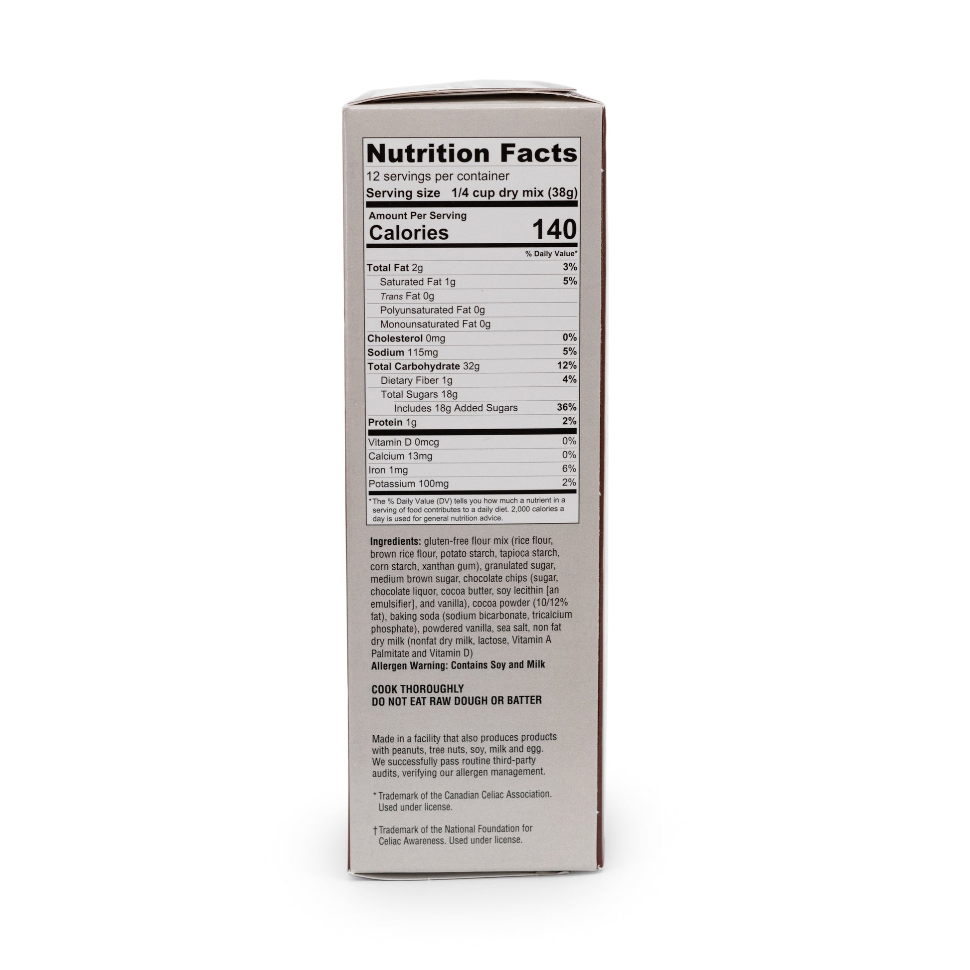 Gluten-free double chocolate cookie mix by Heartland Gourmet, 16 oz, featuring rich chocolate cookies on a baking tray.