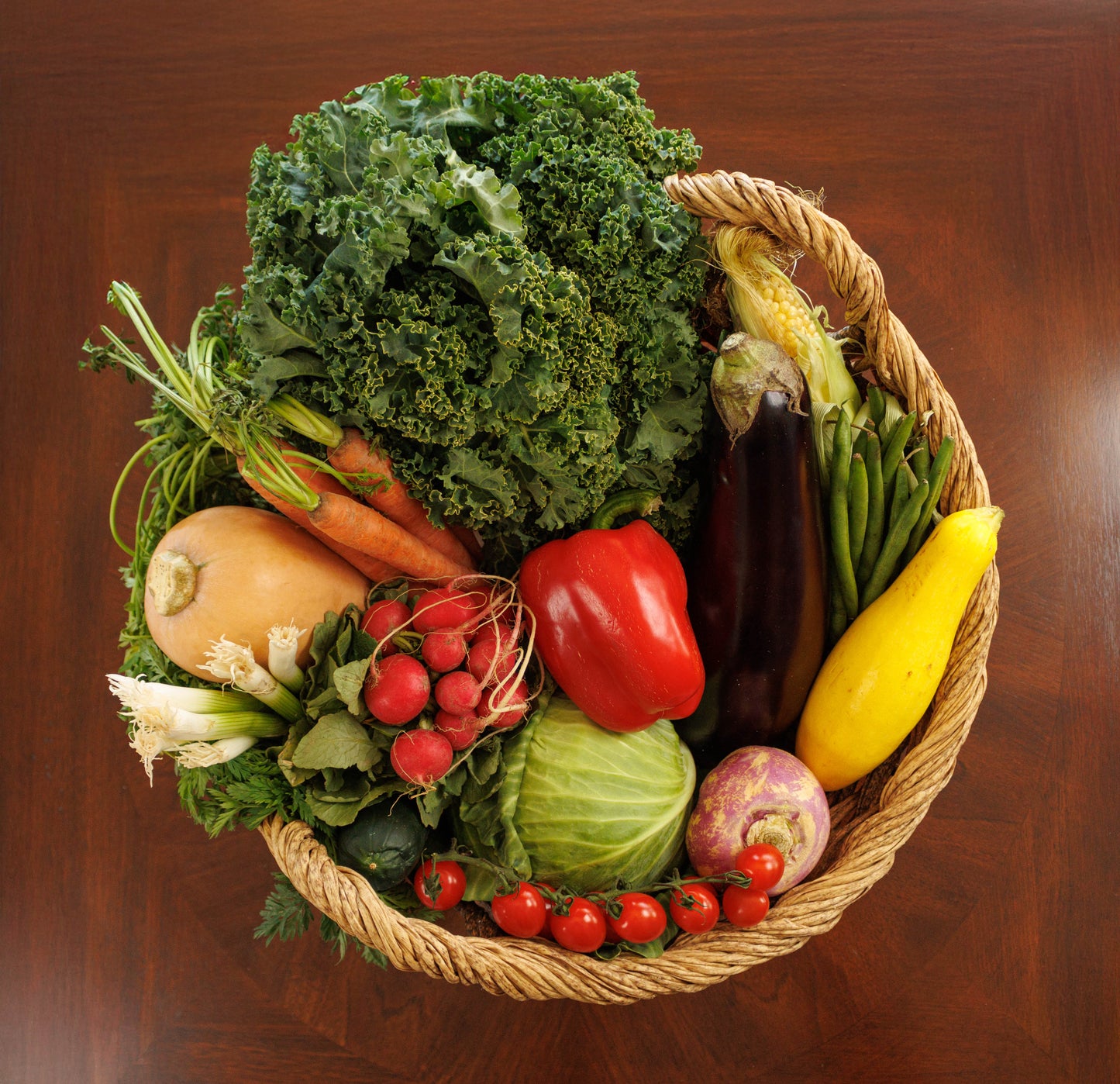 Heirloom vegetable seed kit from Heaven's Harvest, featuring colorful seeds for planting vegetables at home.