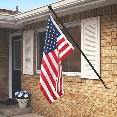 American flag kit by Flagman of America, 2.5 x 4 feet, includes house mounting hardware, made in the USA.