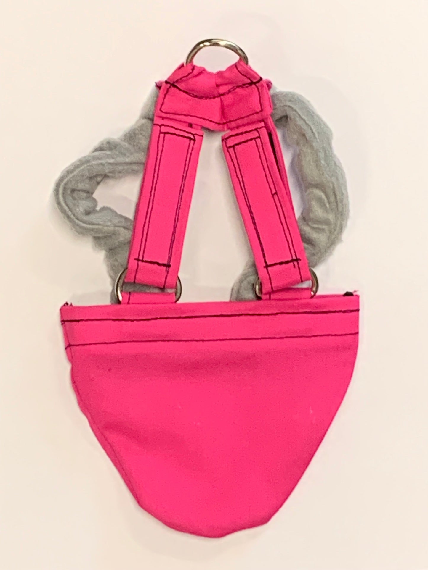 Crazy K Farm pet and poultry hen holster bird diaper for pigeons, chickens, and ducks with removable vinyl liner, adjustable fit.