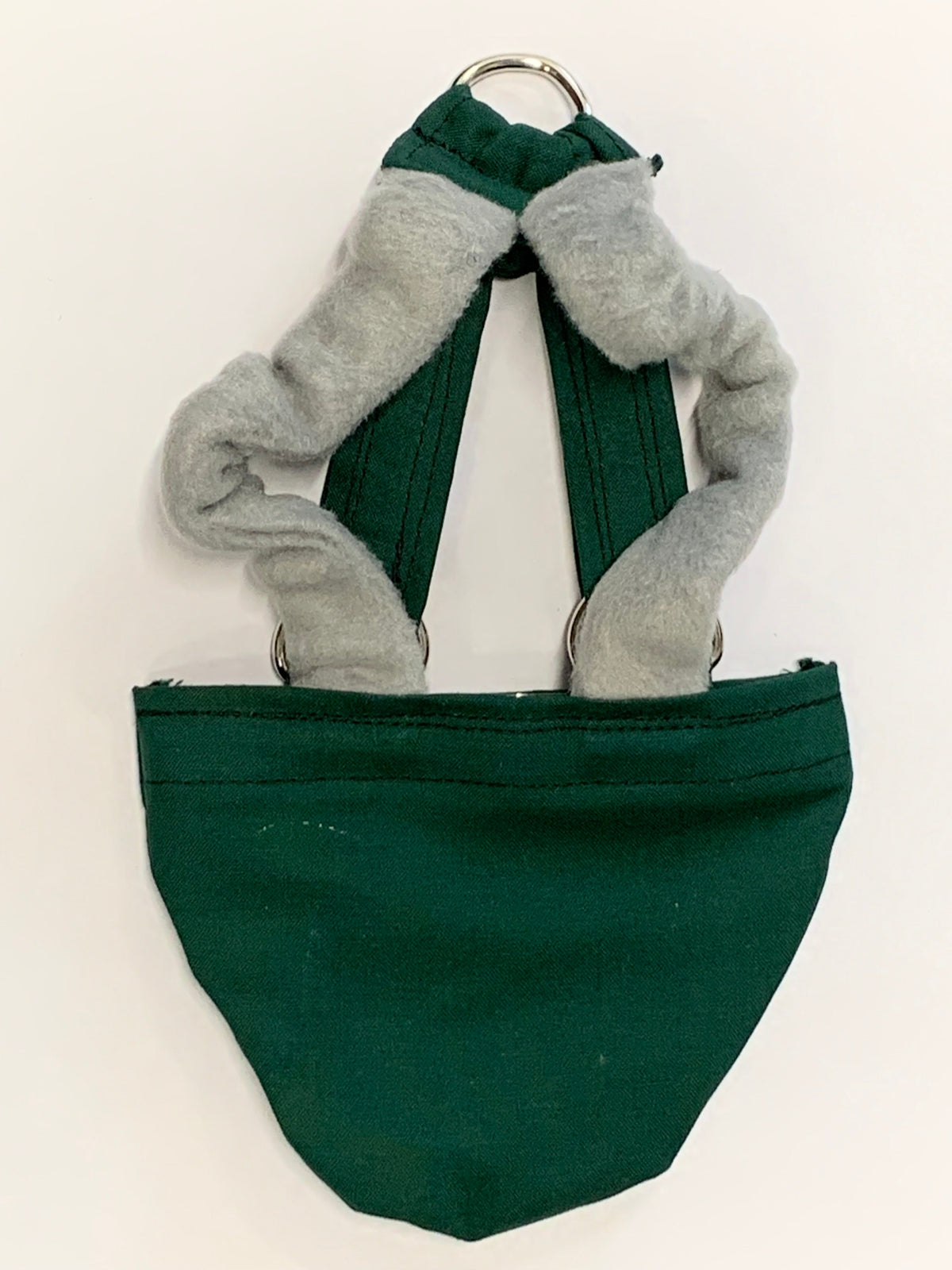 Pigeon, chicken, duck, and goose diaper with removable vinyl liner from Crazy K Farm Pet and Poultry, designed as a bird harness and diaper.