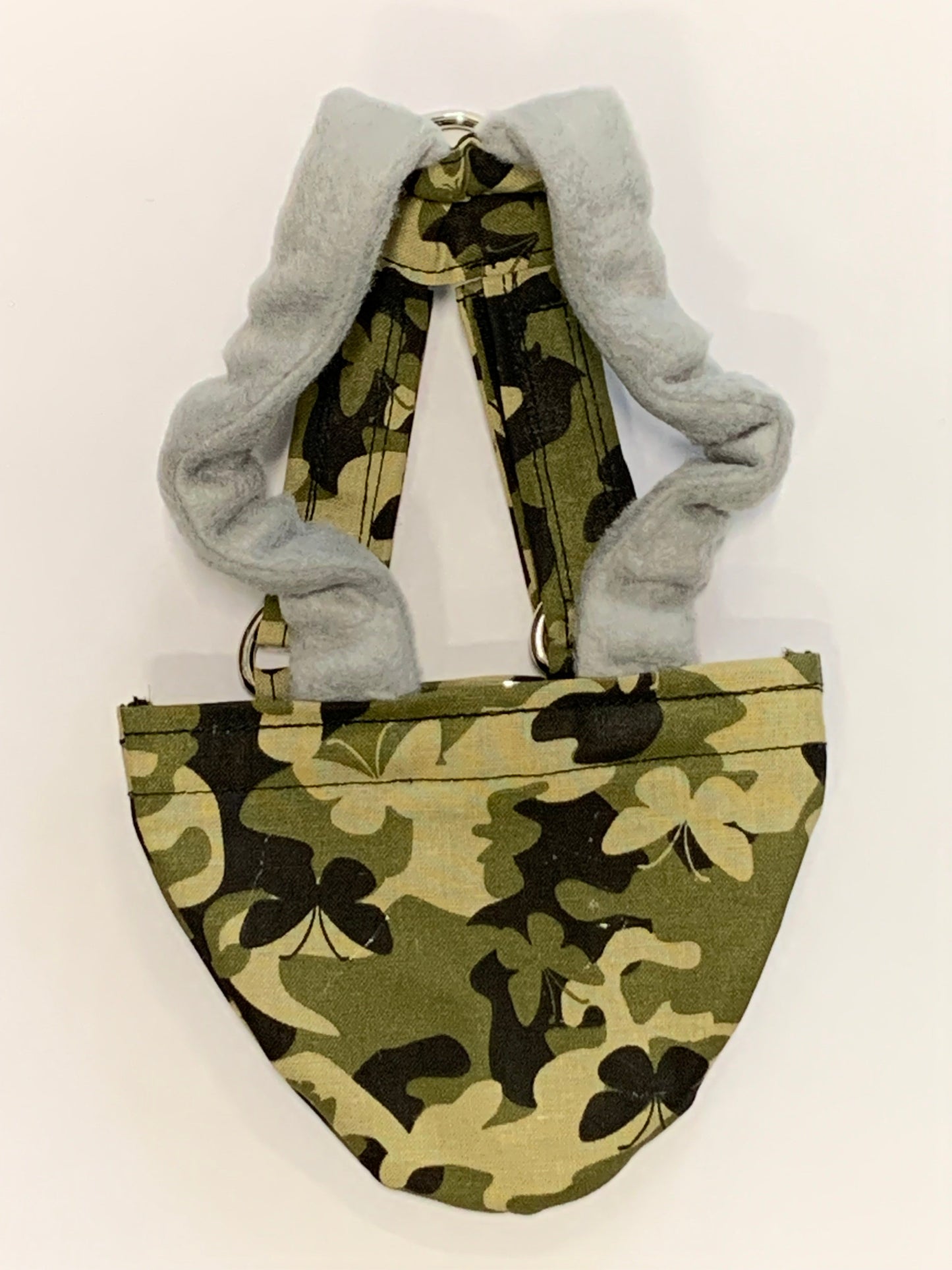 Pigeon, chicken, duck, and goose diapers with removable vinyl liner from Crazy K Farm Pet and Poultry, showing the breathable harness and diaper.