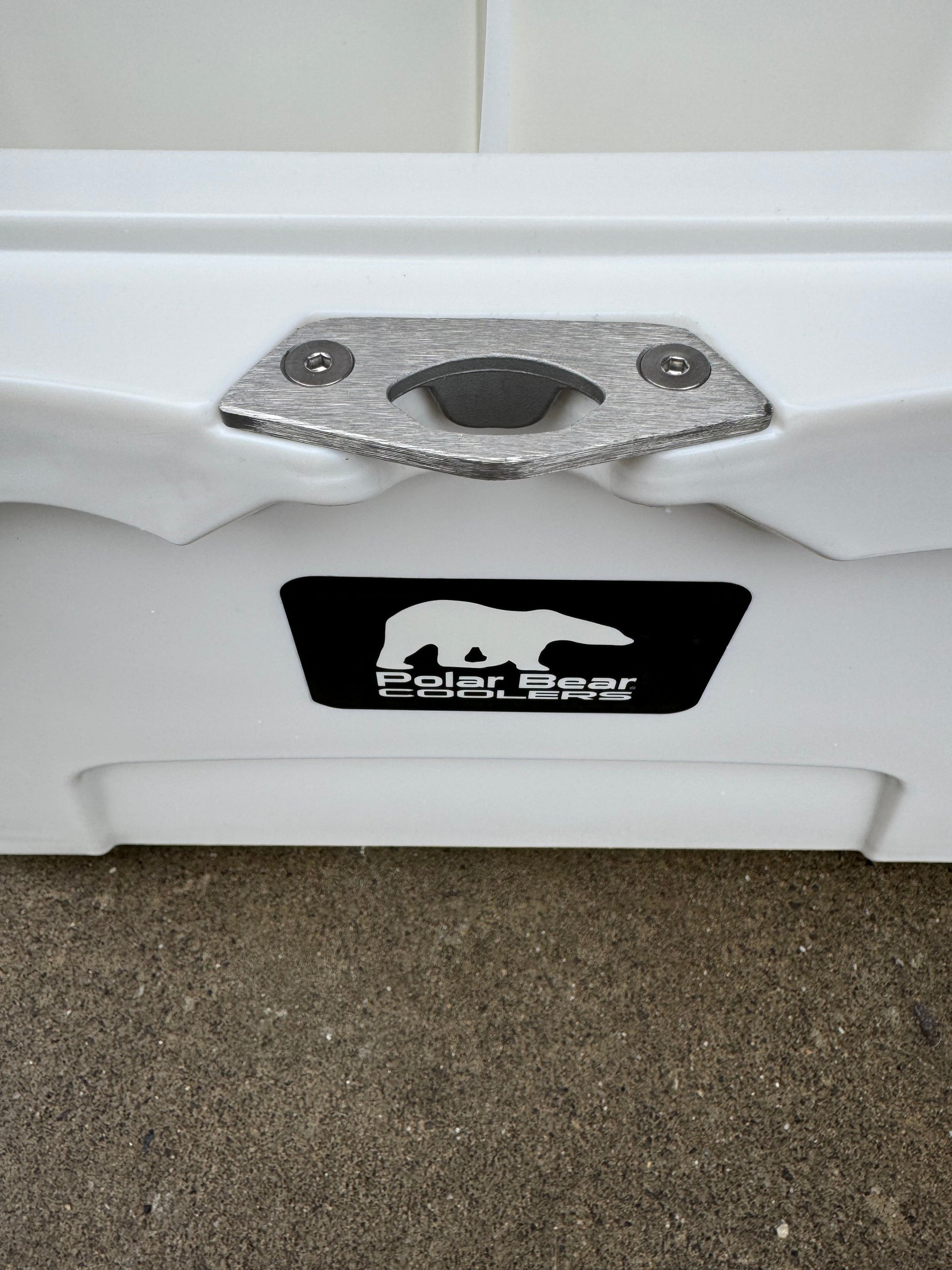 Polar Bear 20 Hard Cooler by Polar Bear Coolers with rugged exterior and sturdy handle, suitable for outdoor ice retention.