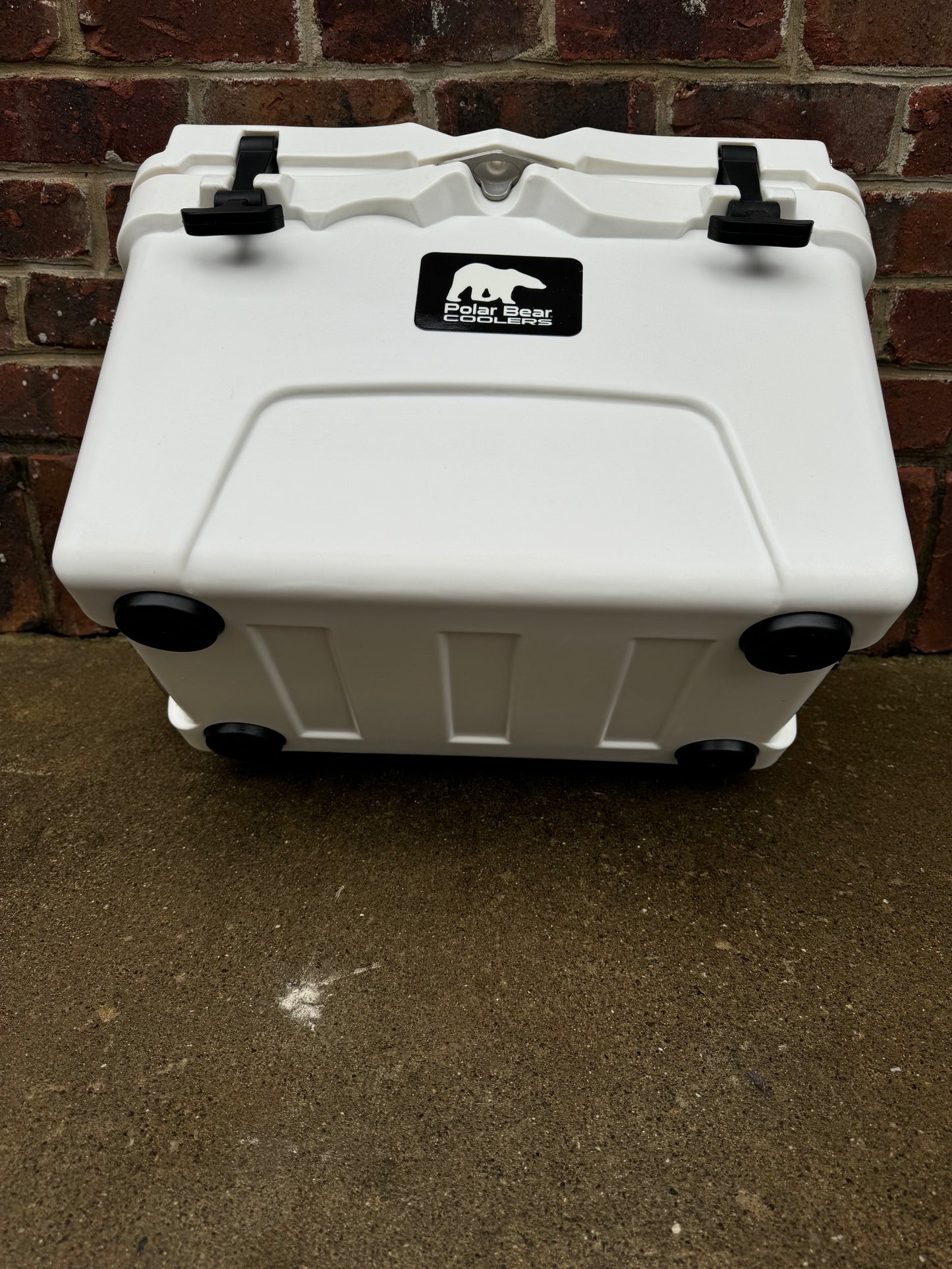 Polar Bear 20 Hard Cooler by Polar Bear Coolers, front view showing durable construction and secure latch system.