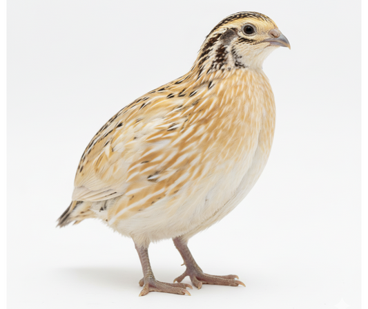 Jumbo Italian Quail hatching eggs from Quailz.com by Undique LLC, showing a group of large eggs on a white background.