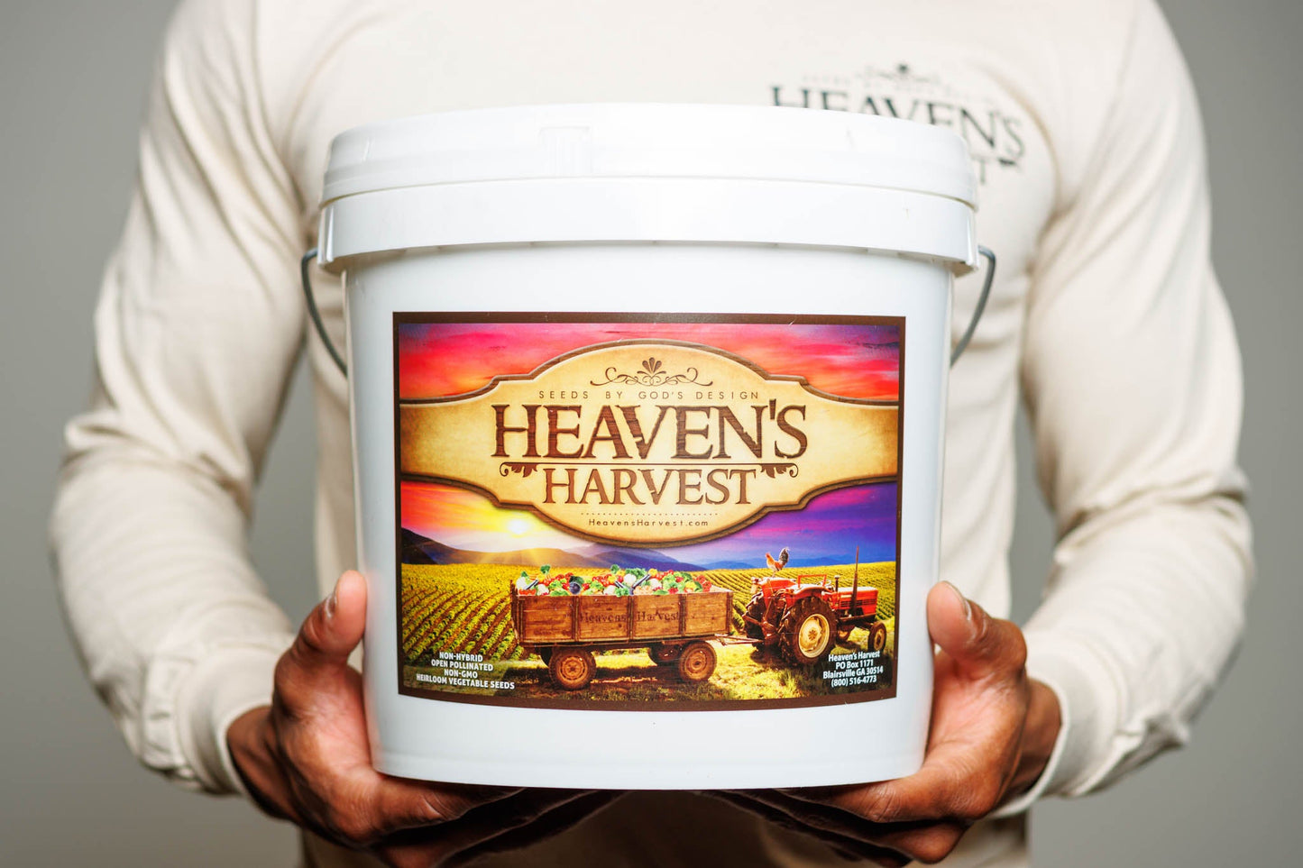 Heaven's Harvest Heirloom Max Seed Kit with 39 vegetable and herb varieties for sustainable gardening and survival.