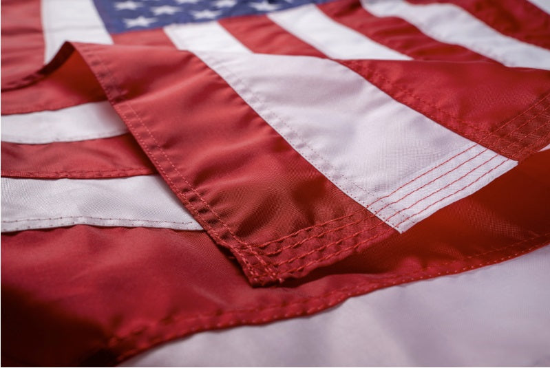 Liberty™ nylon American flag by Flagman of America, showcasing vibrant stars and stripes, made in the USA.