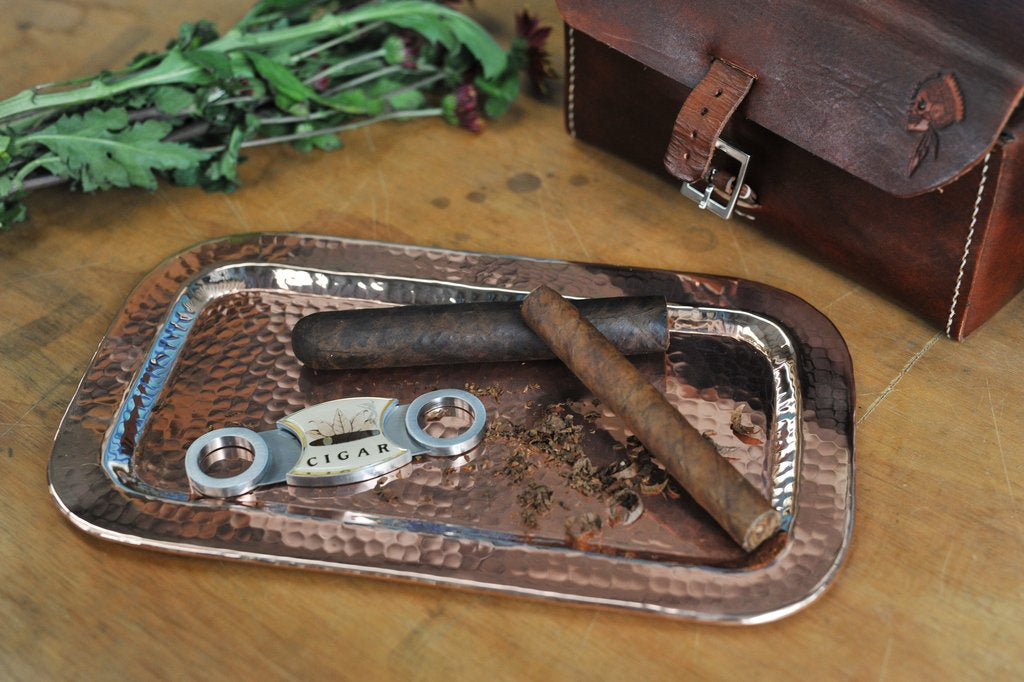 Copper Charolita tray by Sertodo, a traditional plate or platter with a polished copper finish, perfect for serving or display.