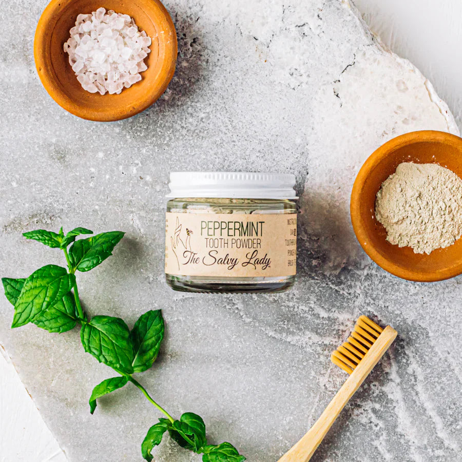 Tooth Powder | 2 oz | Multiple Flavors | Fluoride Free | The Salvy Lady
