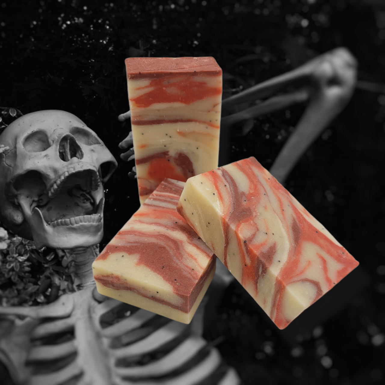 Evolve Botanica Standard Soap with bitten seasonal design, displayed on a clean white background.
