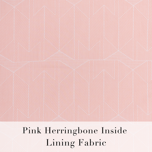 Pink herringbone slim Bible cover by Rebekah Scott Designs featuring a soft, stylish design for protecting your Bible.