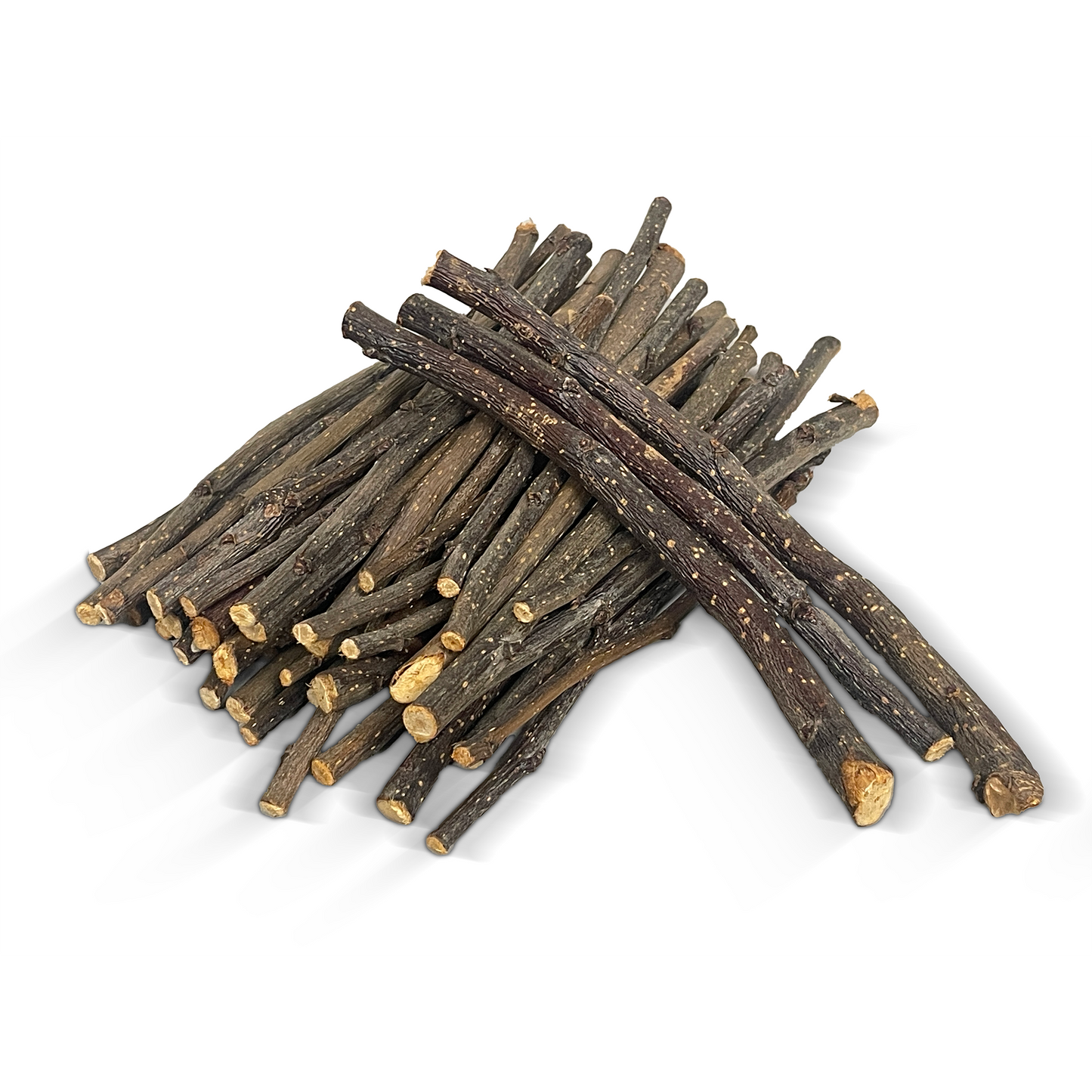 Natural apple chew sticks for rabbits from Rabbit Hole Hay, made of all-natural hay and apple for small pet chew toys.