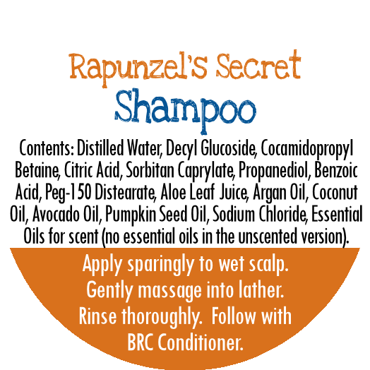 By Robin Creations sulfate-free moisturizing shampoo in biodegradable bottles, shown from the back refill packaging.