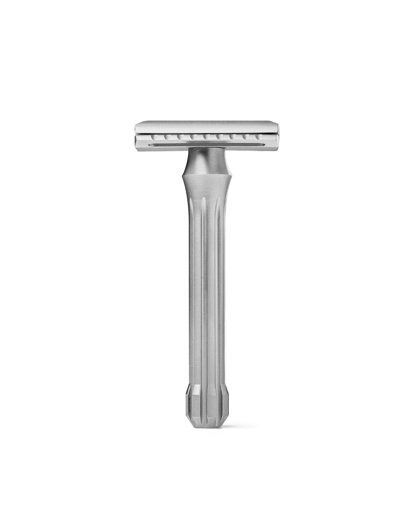 Blackland Razors Blackbird razor with satin finish, showing the sleek handle and premium craftsmanship in detail.
