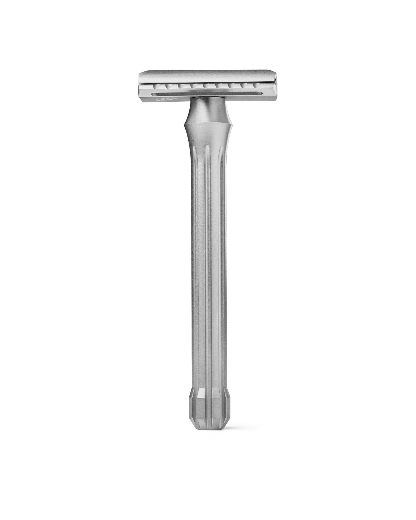 Blackland Razors Blackbird safety razor with a satin finish, featuring a sleek, modern design and double-edged blade holder.