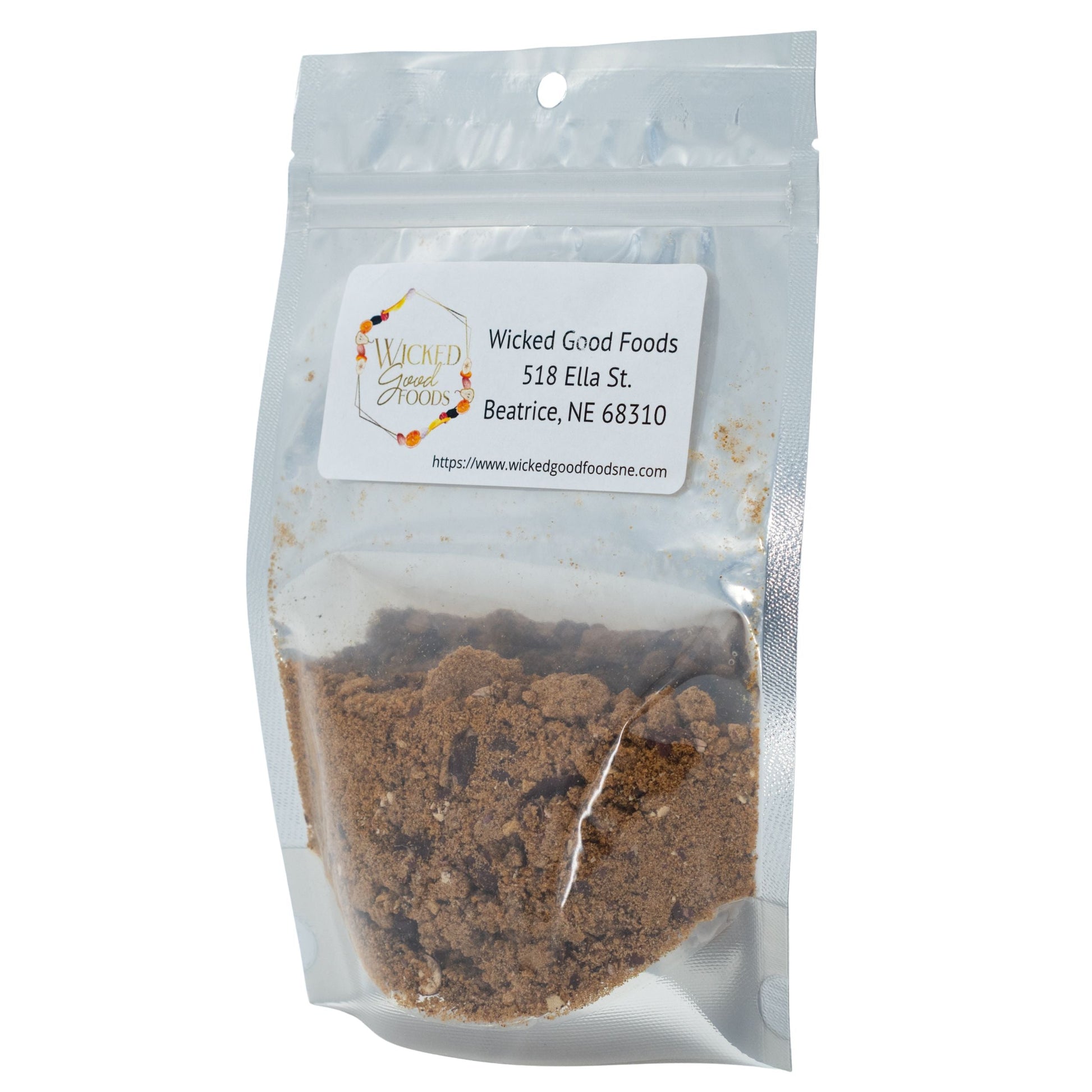 Freeze dried chili soup by Wicked Good Foods in a 2 oz package, perfect for flavorful, easy-to-prepare food.
