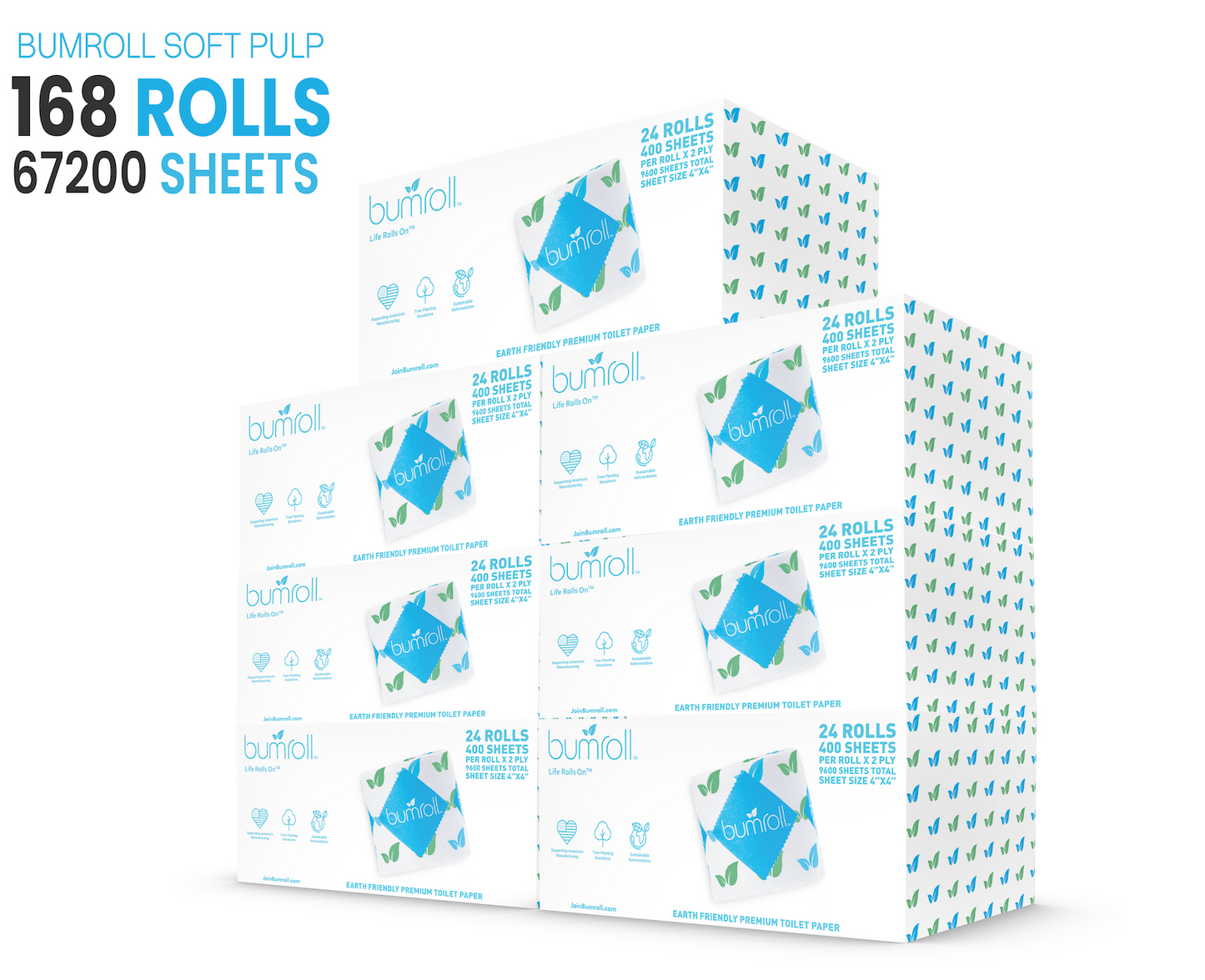Join Bumroll bamboo toilet paper and paper towels, eco-friendly U.S.-made products with trees planted in the USA.