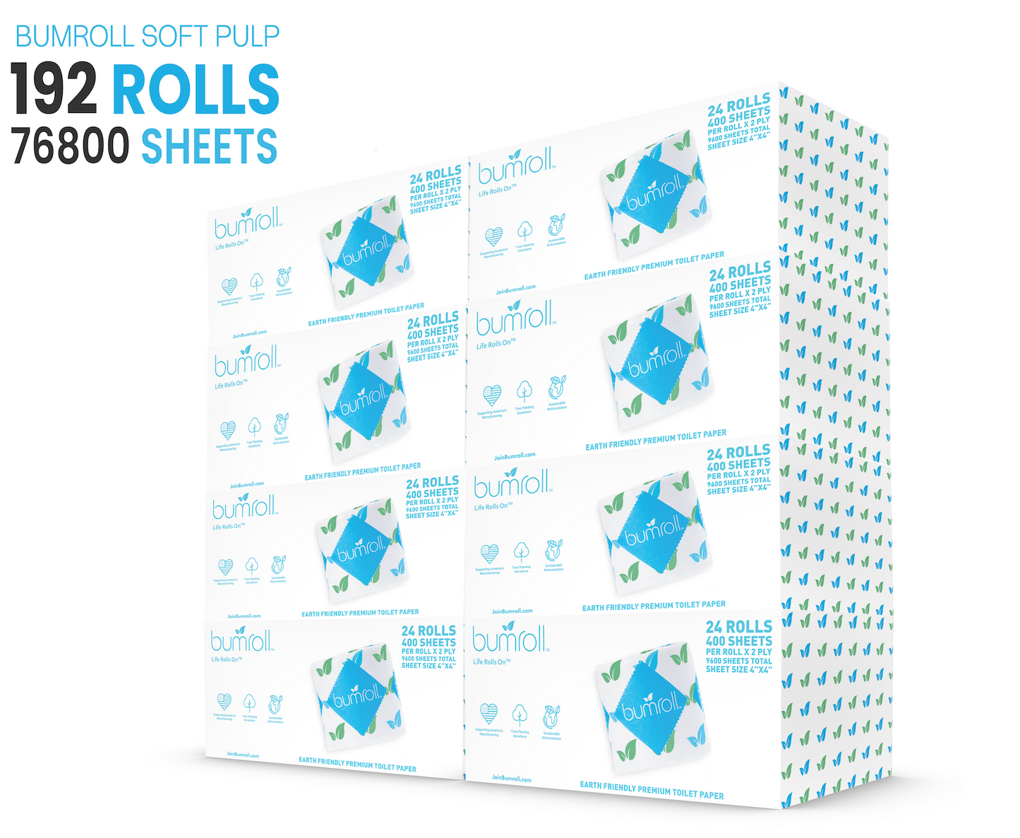 Join Bumroll bamboo toilet paper, eco-friendly American-made bathroom tissue with plant-based materials and sustainable packaging.