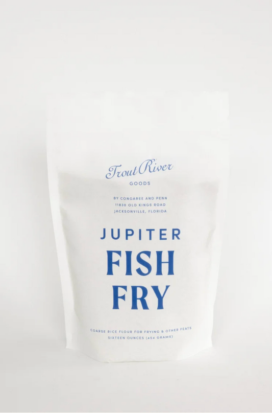 Congaree and Penn fish fry grains in a bag, perfect for breading and frying fish for a crispy, flavorful seafood dish.