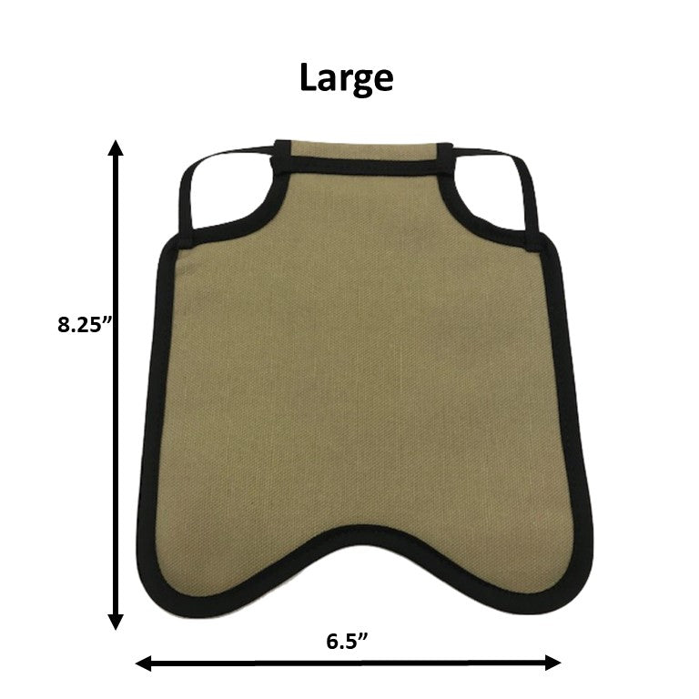 Crazy K Farm Pet and Poultry hen saddle for hens, made in the USA, featuring a comfortable chicken apron with adjustable straps.