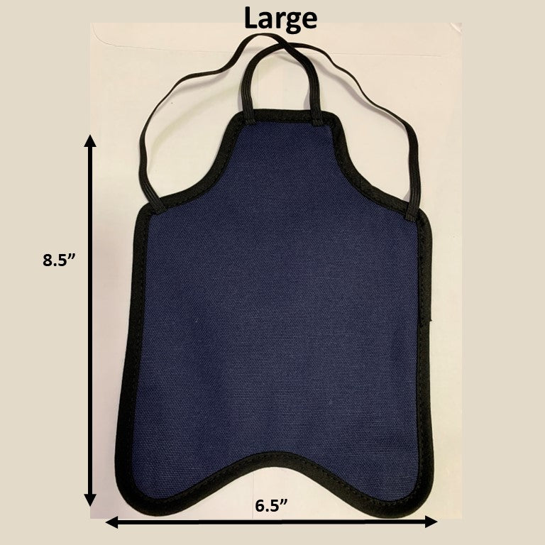 Crazy K Farm Pet and Poultry hen saddle for hens, made in USA, featuring a durable chicken apron with adjustable straps.