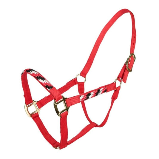 StateLineTack Tabelo Rope Trim Halter with durable rope design, featuring a sleek, functional halter for horses.