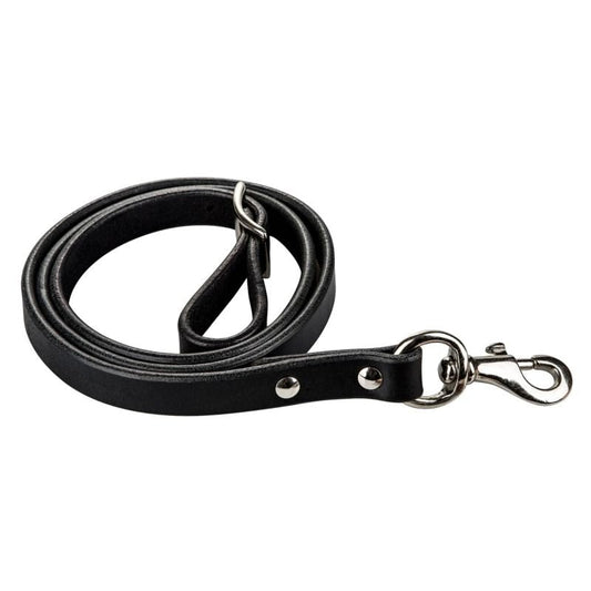 StateLineTack Tabelo Tie Down 3/4x50ft in black, durable noseband and tie-down with adjustable straps for horse tack.