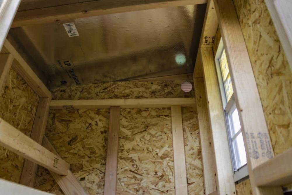 Top-down view of the spacious OverEZ Chicken Coop designed for up to 15 chickens, showing interior layout and structure.