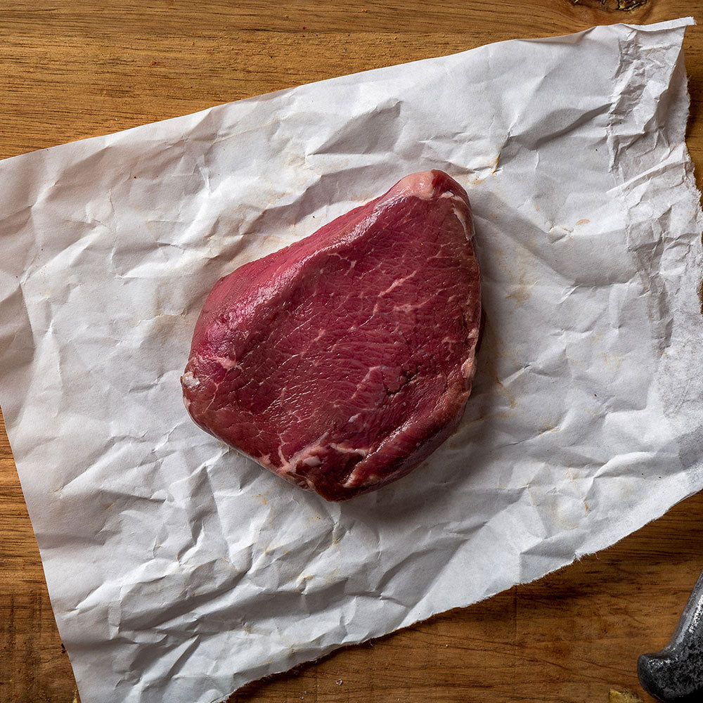 Top sirloin beef cuts and seasoned patties from Nebraska Star Beef's Honest Value Beef Package, 10 oz sirloins and 1/3 lb patties