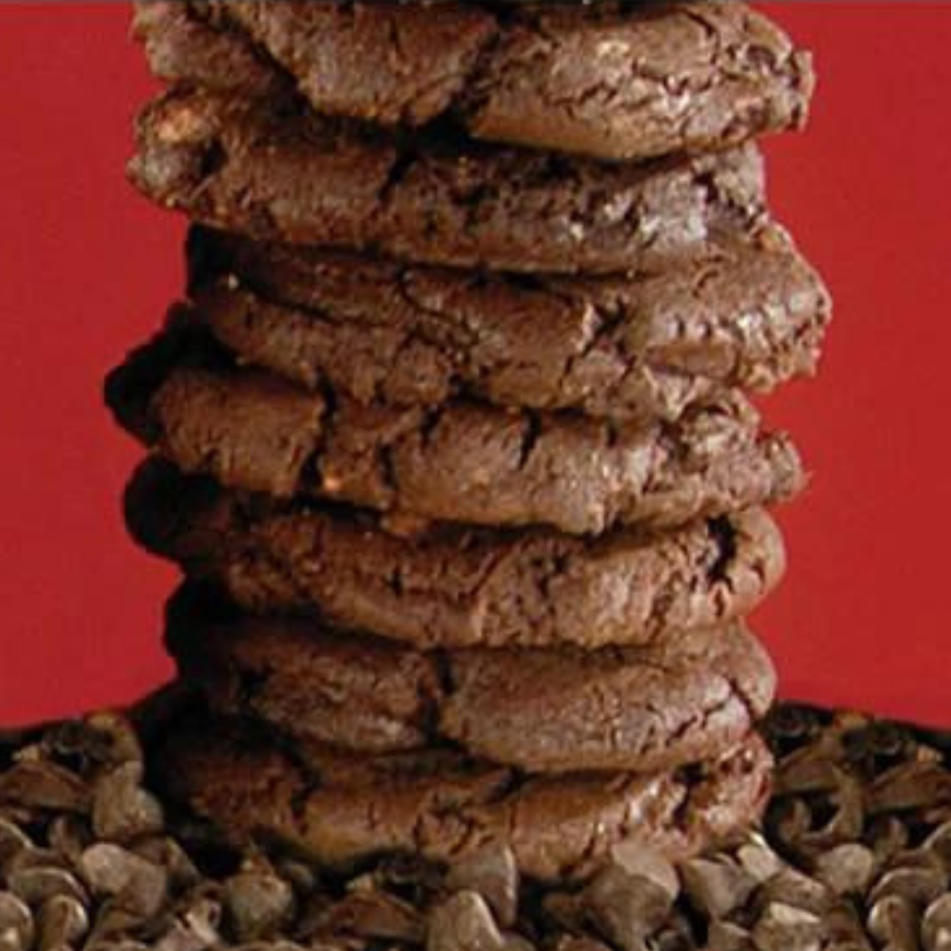 Gluten-free double chocolate cookie mix by Heartland Gourmet in a 16 oz package, perfect for baking delicious cookies.