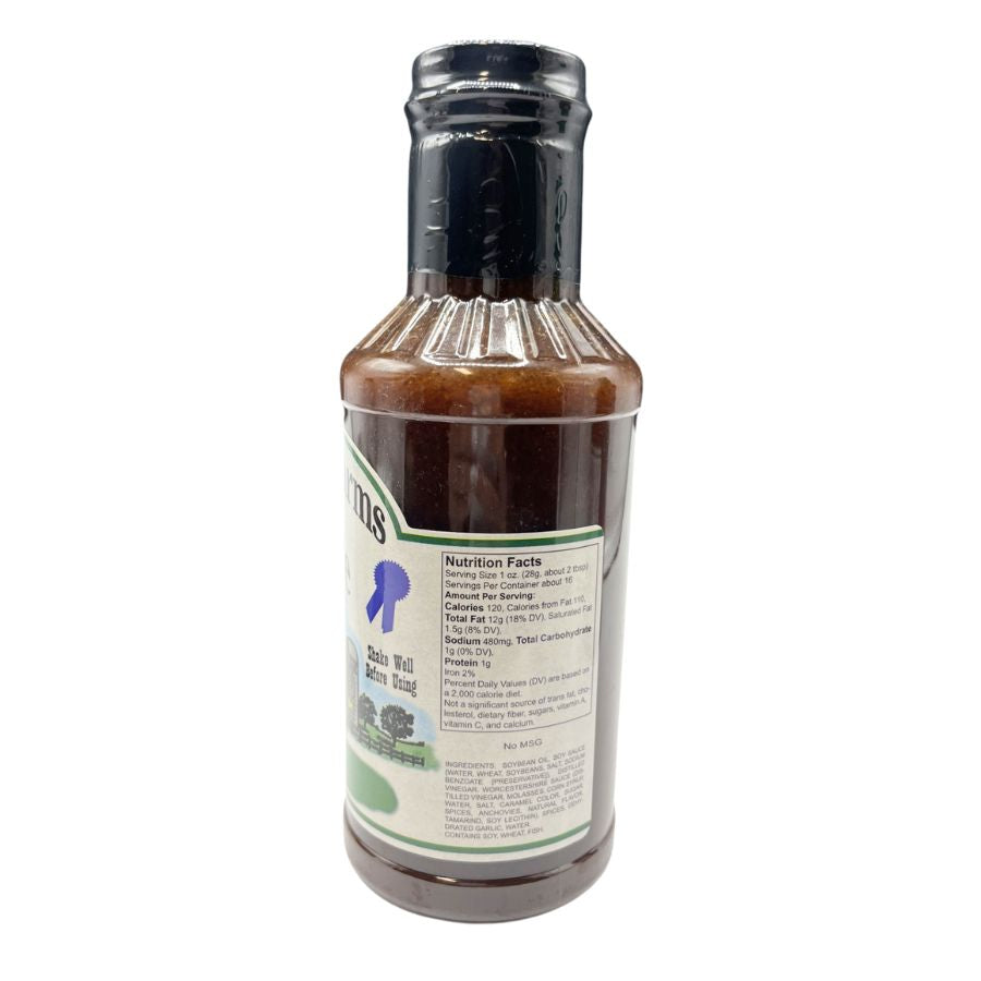 Barbecue sauce, marinade, and seasoning set from Holen One Farms with various food bundles in bottles and jars.