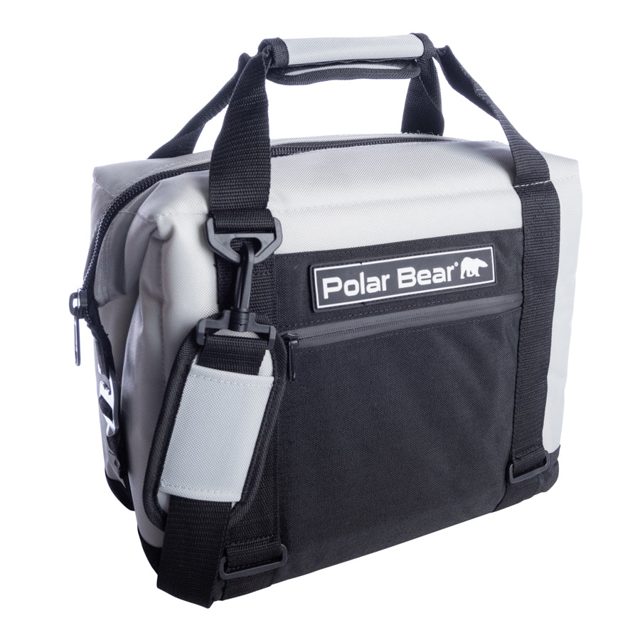 12-pack Polar Bear Coolers nylon soft coolers, featuring insulated design and durable construction, displayed in outdoor setting