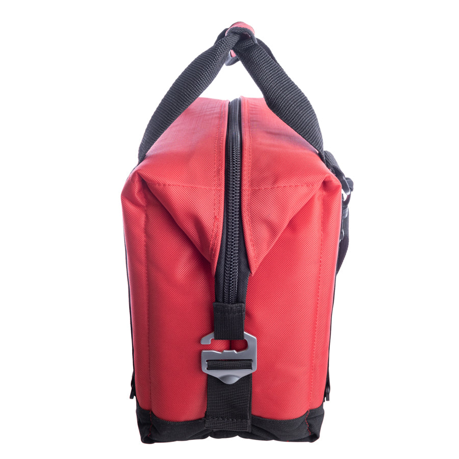 12-pack Polar Bear Coolers nylon soft coolers shown in a natural outdoor setting, with insulated design and durable straps.