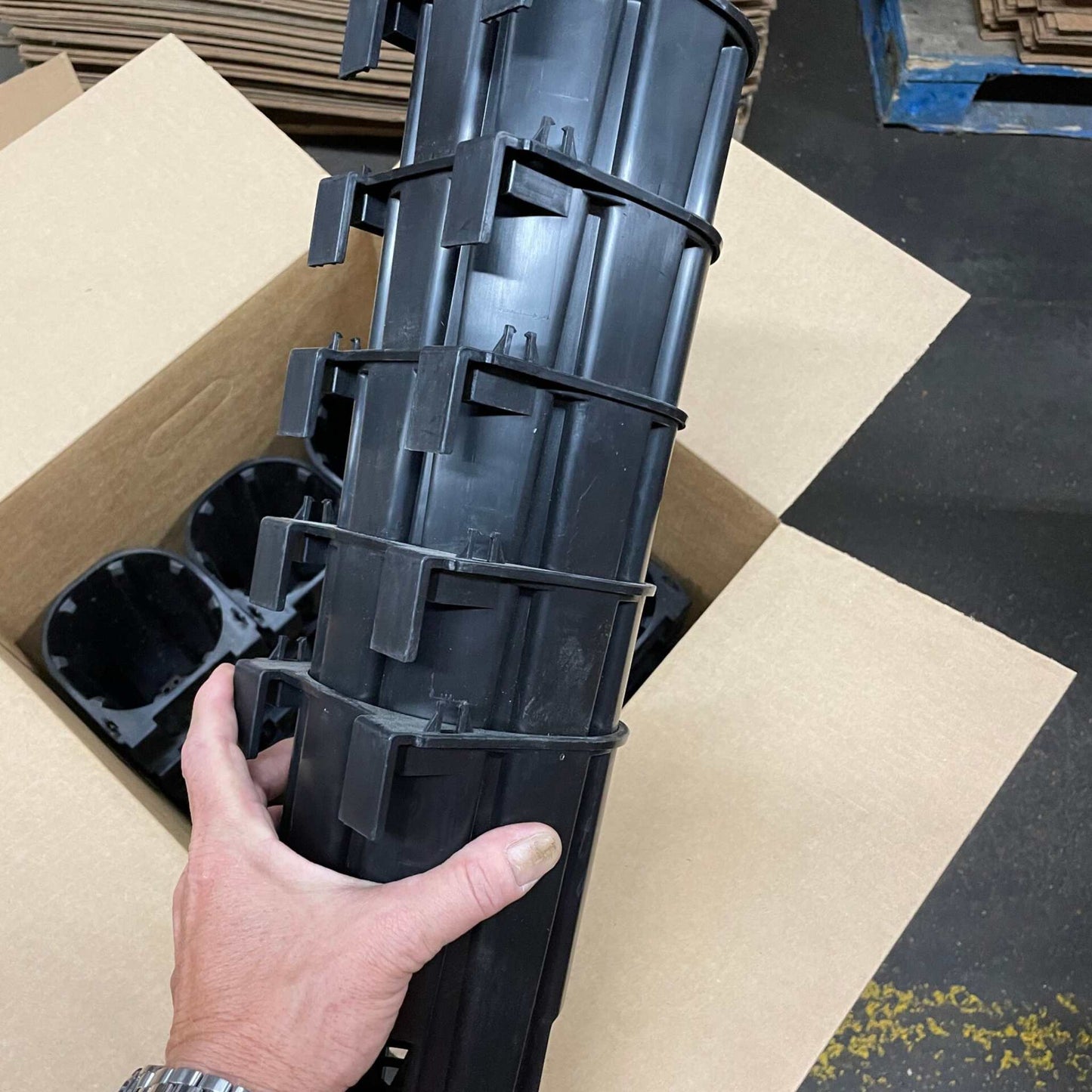 Stacked Varden™ Sleeve by Bootstrap Farmer showing durable, protective fabric sleeves for gardening or agricultural use
